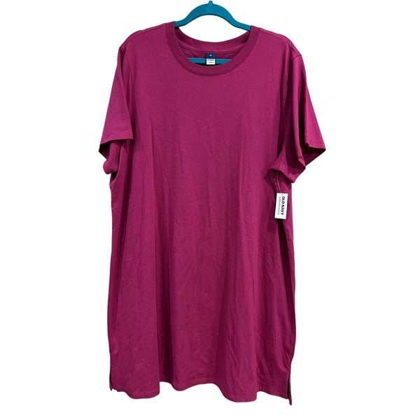 NWT Old Navy Magenta T-Shirt Dress Size XL