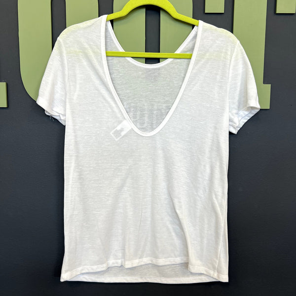 Victoria Sport Burnout Scoop Back Graphic Tee Medium
