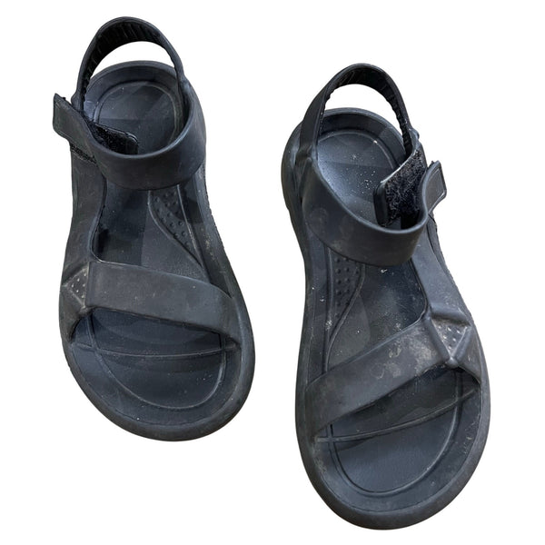 Women's Black Rubber Water Sandals Size 7