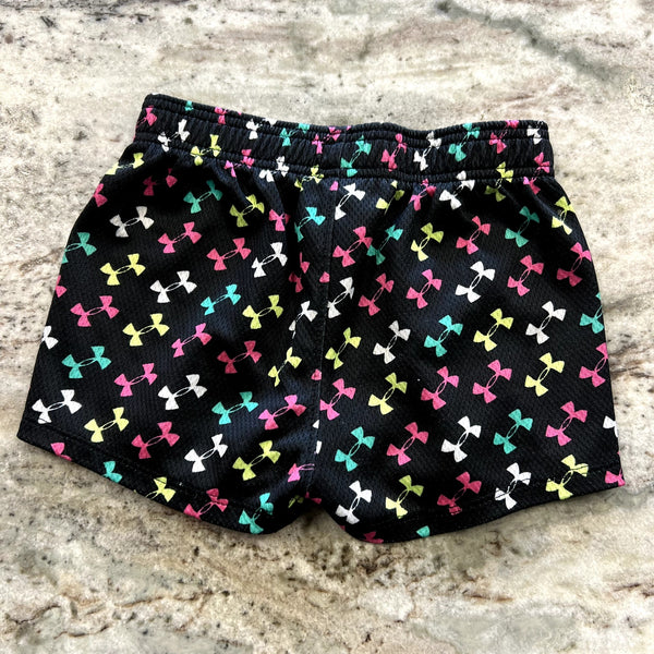 Under Armour Girls Black Athletic Shorts Size 18MO