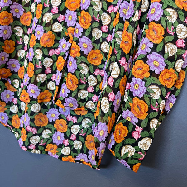 NWT Philosophy Sheer Button Down Blouse XS