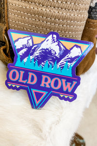 Old Row Outdoors Sticker - Retro Mountains