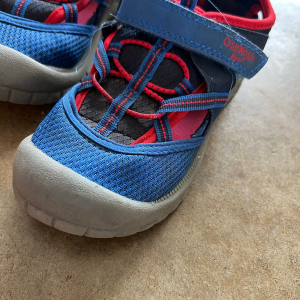OshKosh Boys Blue & Red Water Sandals Size 11