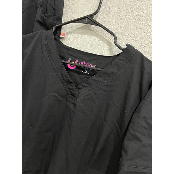 Urbane Ultimate Black Scrub Set Size Small