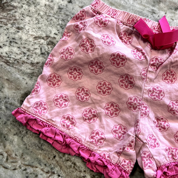 KicKee Pants Pink Ruffle Shorts Size 4T