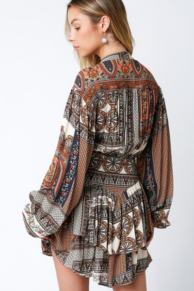 The Deidre Boho Mini Dress