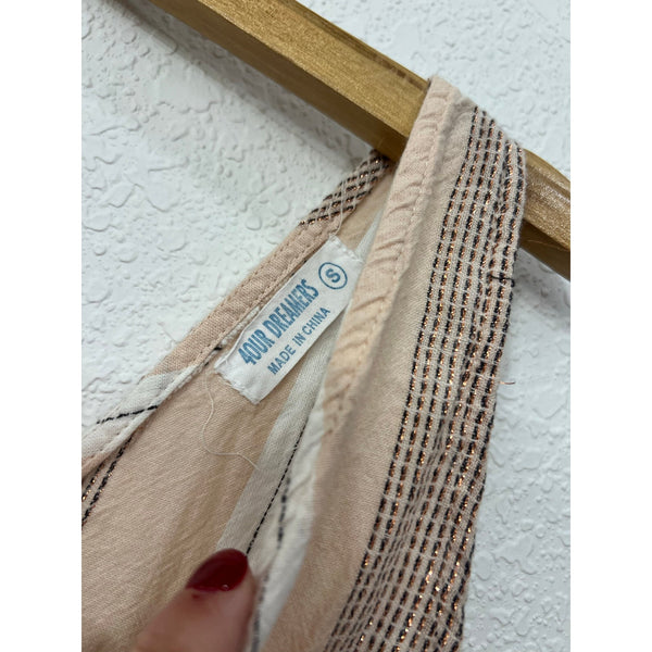 Four Dreamers Blush Pink Midi Dress Size Small