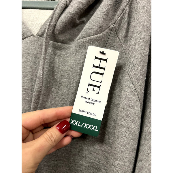 NWT Hue Perfect Legging Hoodie Gray 2XL/3XL