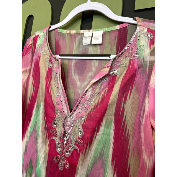 Inc Beach Brushstroke Swim Coverup Medium