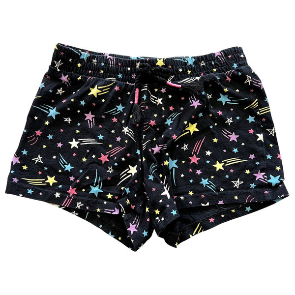 Wonder Nation Black Cotton Star Shorts Girls Size M 7/8