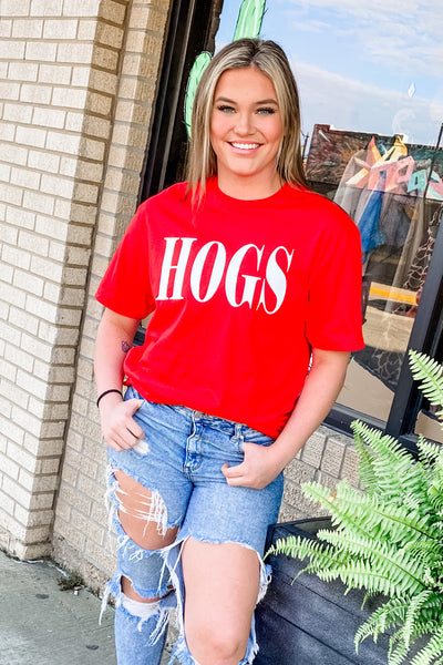 HOGS Red Graphic Tee