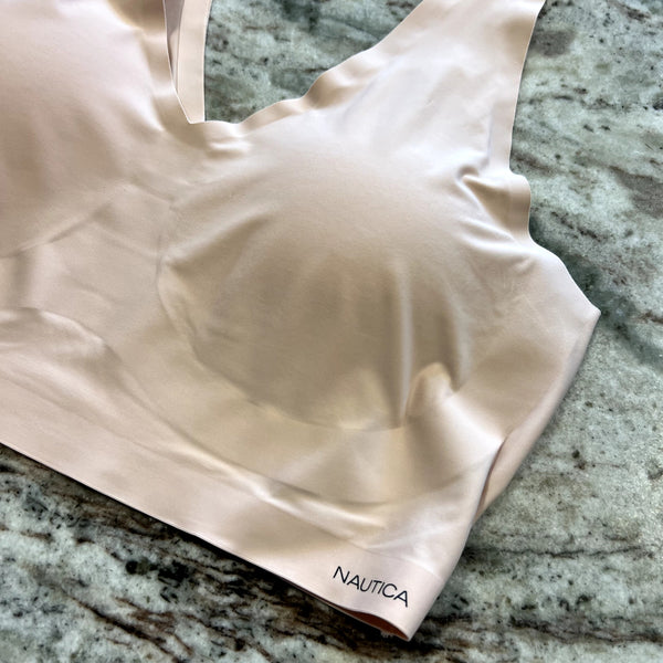 Nautica Seamless Light Pink Lounge Bra Size Large