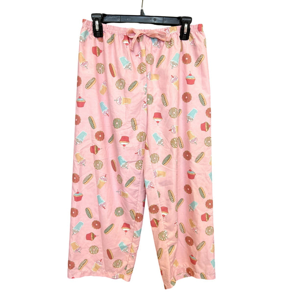 Bobbie Brooks Pink Breakfast Pajama Pants Size Medium