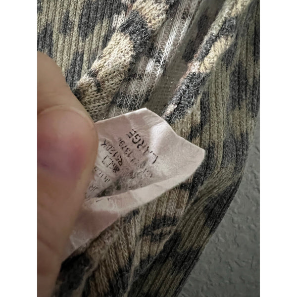 Bucket List Mixed Animal Print Sleeveless Jumpsuit Size Large