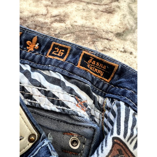 Rock Revival Jasna Skinny Dark Wash Jeans Size 26