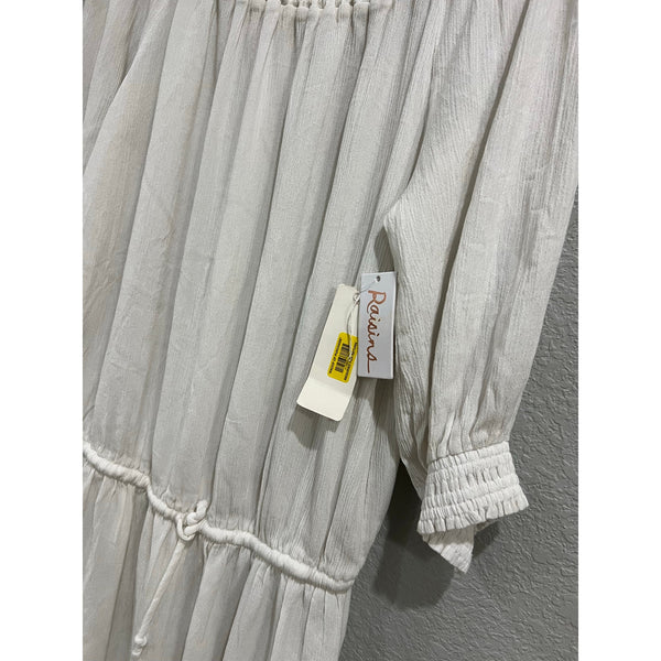 NWT Raisins White Off Shoulder Romper Size XL