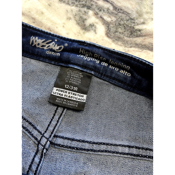 Mossimo High Rise Dark Wash Jegging Size 12