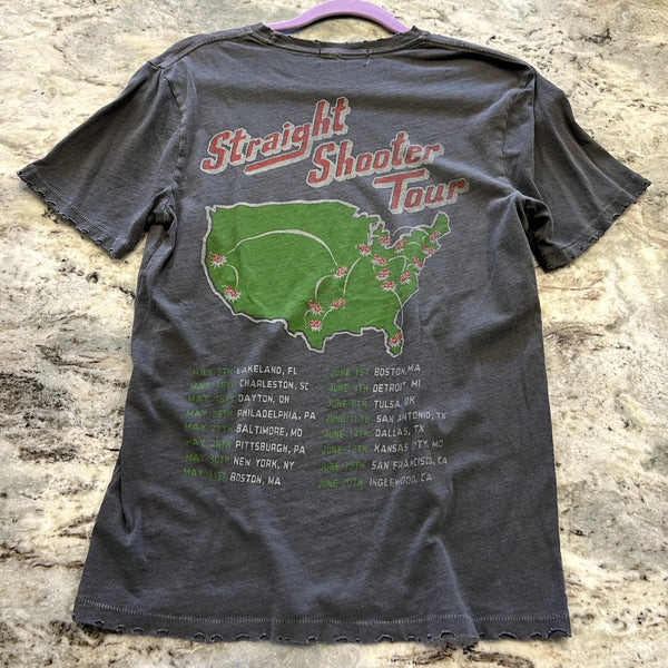 Junk Food Clothing Bad Company Distressed Graphic Band Tee Small