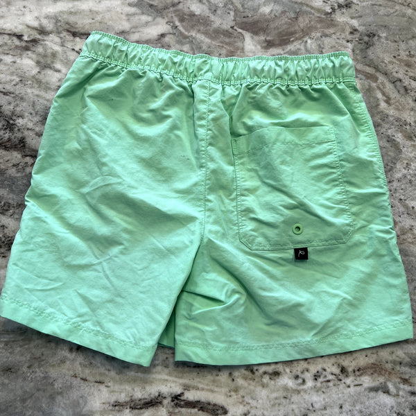 Art Class Light Green Lined Swim Trunks Boys Size XL (14)