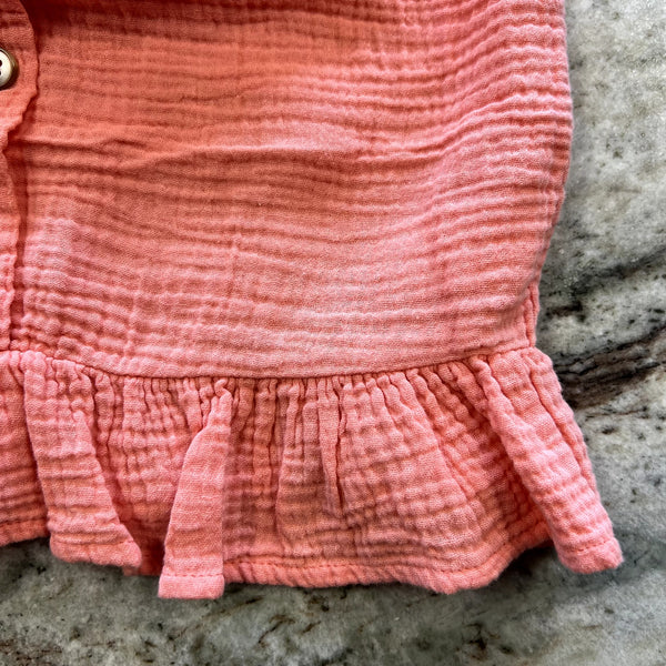 Btween Gauze Pink Tank Top Size Youth 8