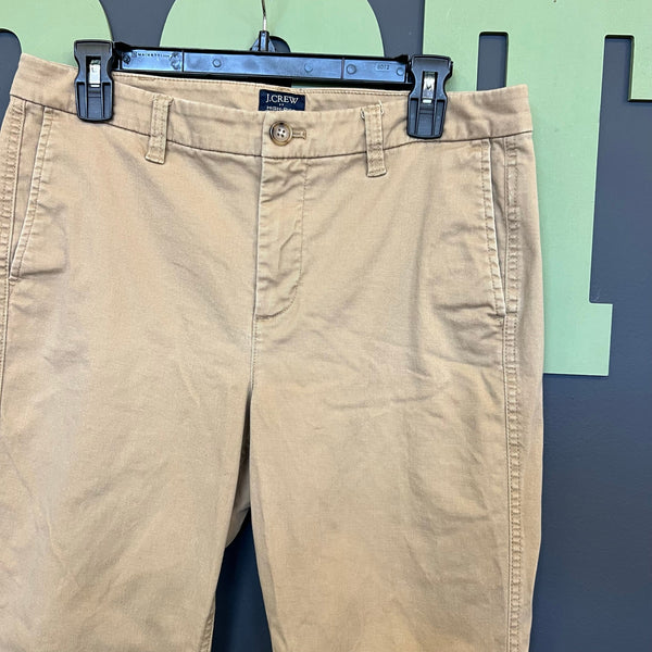 J. Crew Women's High Rise Girlfriend Chino Khaki Pants Size 8