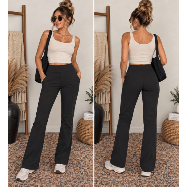 Avalanche Black Flare Yoga Pants Size Small