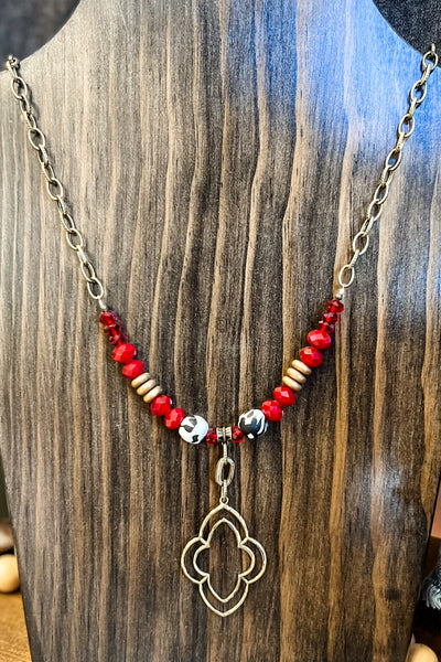 Scooples Ruby Red Necklace
