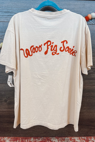 LivyLu Razorbacks Puff Ink Hi-Dive Tee