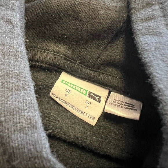 Puma Black + White Two Piece Hoodie + Jogger Matching Set Boys Size 6