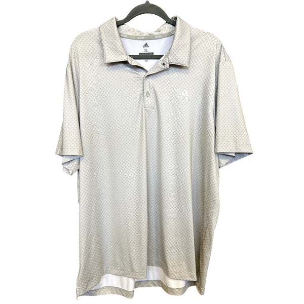 Adidas Men's Gray Athletic Golf Polo Size XL