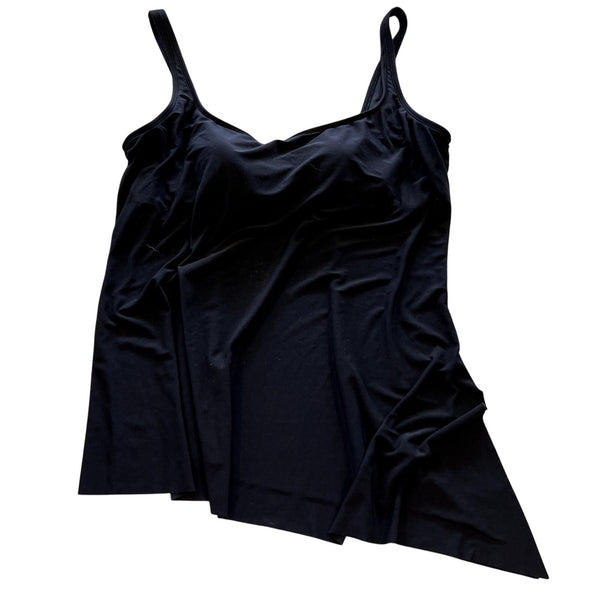 Women's Asymmetrical Black Tankini Top XL
