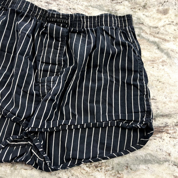 Perry Ellis Portfolio Striped Lounge Boxer Shorts Women's Large