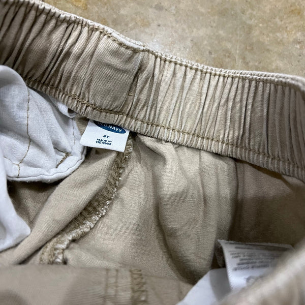 Old Navy Khaki Cargo Shorts Size 4T