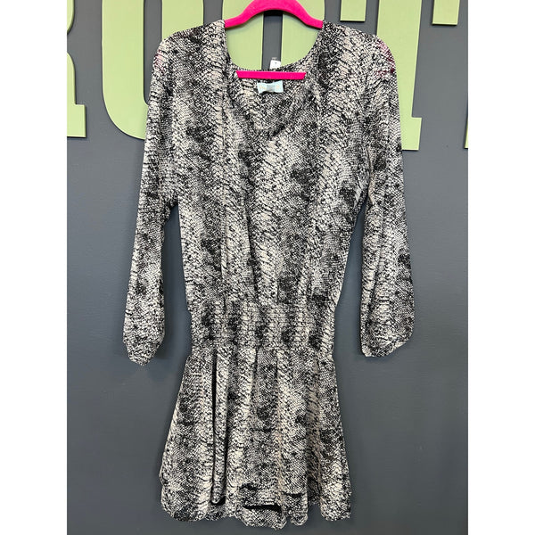 NWT Veronica M Black + White Snake Print Dress Size Medium