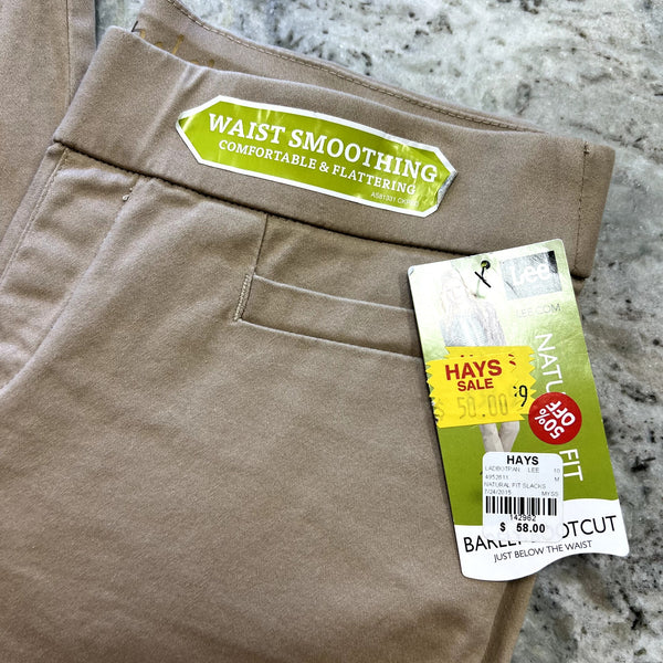 NWT Lee Style Up Barely Bootcut Khaki Pants Size 10