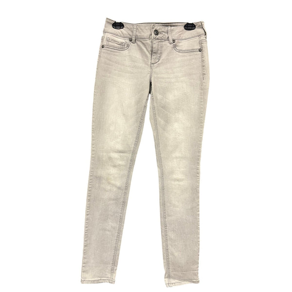 Maurice's Low Rise Washed Light Gray Skinny Jeans Size Small Regular
