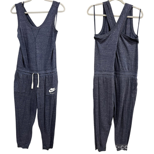 Nike Ash Blue Criss Cross Back Jogger Jumpsuit Large