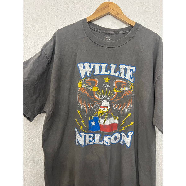 LivyLu Willie Nelson Oversized Graphic Tee O/S