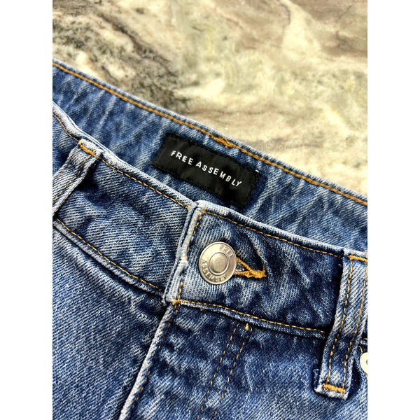 Free Assembly Wide Leg Barrel Style Jeans Size 0