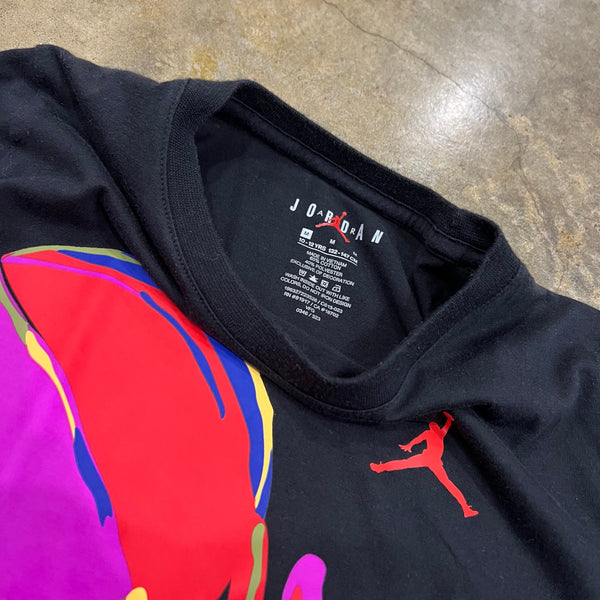 Jordan Black Basketball Graphic Tee Youth Medium