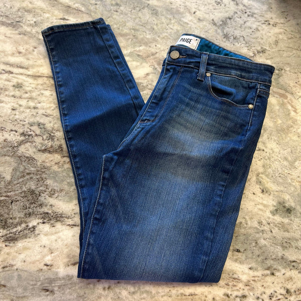 PAIGE Dark Wash Hoxton Ankle Jeans Size 30