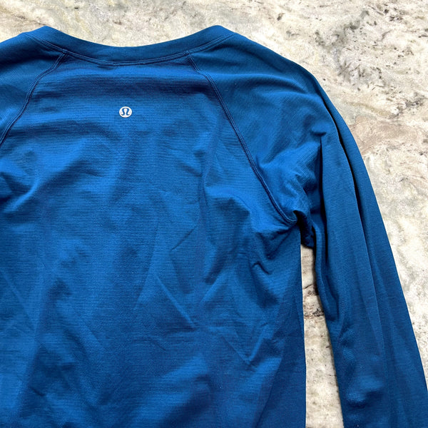 Lululemon Swiftly Tech Long Sleeve Athletic Top Blue Size 6