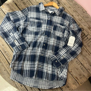 NWT Flannel Shacket Button Down Size XL