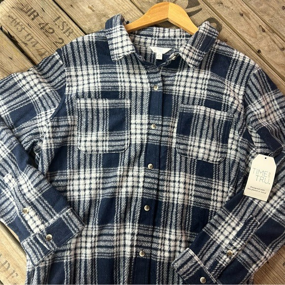 NWT Flannel Shacket Button Down Size XL