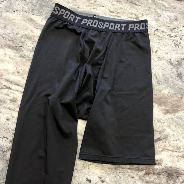 Men's Prosport Black 3/4 Compression Leggings Size XS
