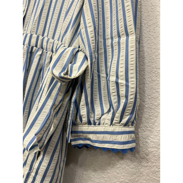 Entro Pinstripe Midi Dress Size Large