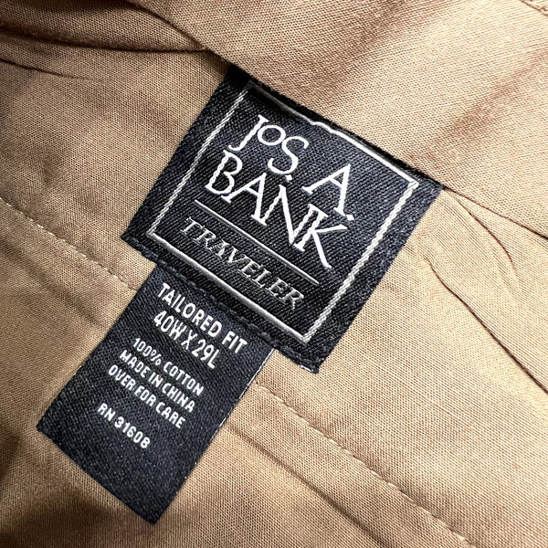 Jos. A Bank Traveler Tailored Fit Dress Pants Size 40 X 29