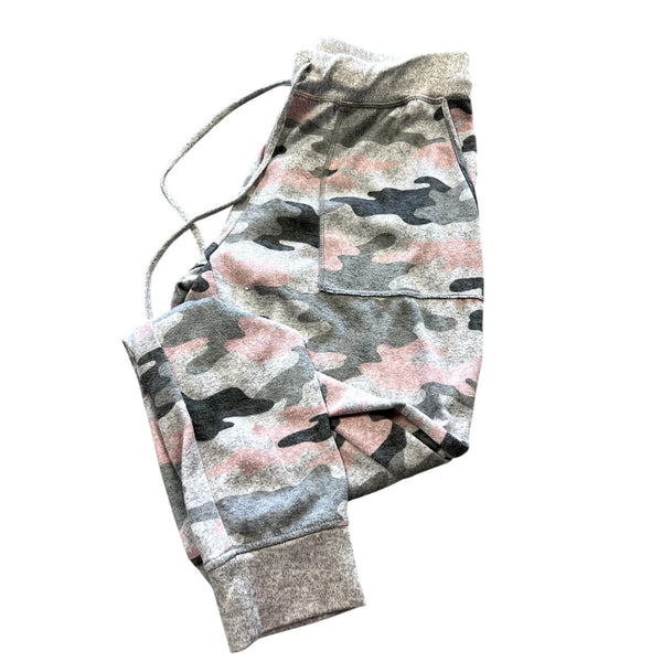 Secret Treasures Pink + Gray Camo Lounge Joggers Size Small