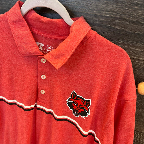 NWT Arkansas State University Polo Men's Top Size XL