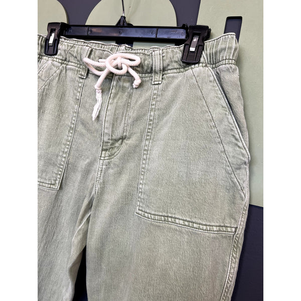 American Eagle Sage Green Denim Joggers Size 8
